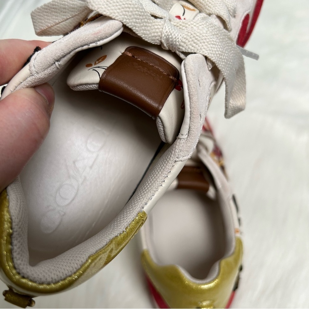 Coach Rare C125 Unicorn Cherry Embellished Sneakers - Picture 7 of 10